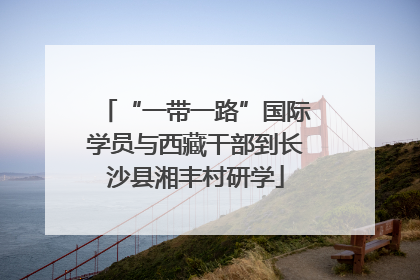 “一带一路”国际学员与西藏干部到长沙县湘丰村研学