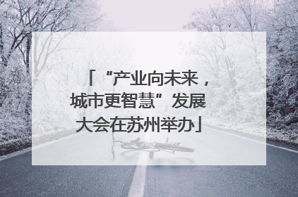 “产业向未来，城市更智慧”发展大会在苏州举办