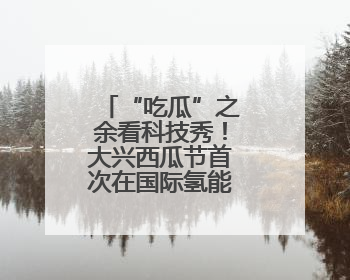 “吃瓜”之余看科技秀！大兴西瓜节首次在国际氢能示范区启幕