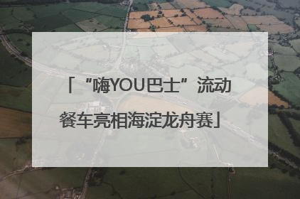“嗨YOU巴士”流动餐车亮相海淀龙舟赛