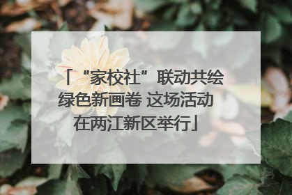 “家校社”联动共绘绿色新画卷 这场活动在两江新区举行