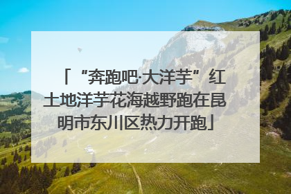 “奔跑吧·大洋芋”红土地洋芋花海越野跑在昆明市东川区热力开跑