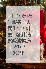 “小沟渠”服务“大民生”！叶县已累计清淤疏浚渠道247.79公里