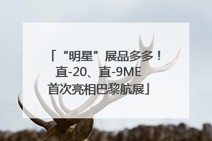 “明星”展品多多！直-20、直-9ME首次亮相巴黎航展
