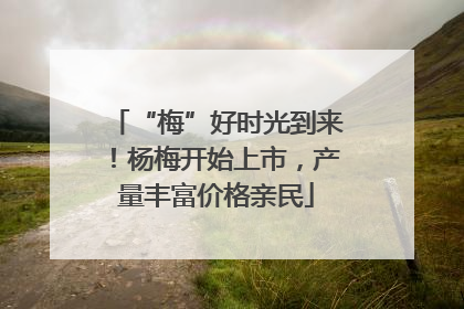 “梅”好时光到来！杨梅开始上市，产量丰富价格亲民