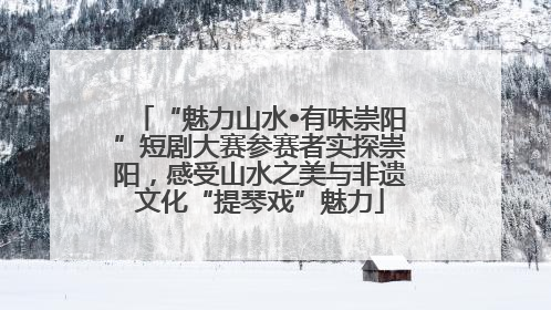 “魅力山水•有味崇阳”短剧大赛参赛者实探崇阳，感受山水之美与非遗文化“提琴戏”魅力