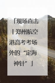 现场直击丨郑州航空港高考考场外的“定海神针”