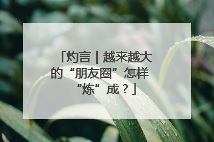 灼言｜越来越大的“朋友圈”怎样“炼”成？