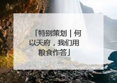 特别策划｜何以天府，我们用粮食作答