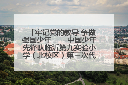 牢记党的教导 争做强国少年——中国少年先锋队临沂第九实验小学（北校区）第三次代表大会胜利召开