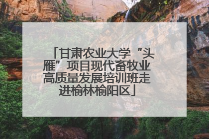 甘肃农业大学“头雁”项目现代畜牧业高质量发展培训班走进榆林榆阳区
