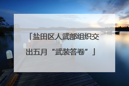 盐田区人武部组织交出五月“武装答卷”