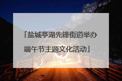 盐城亭湖先锋街道举办端午节主题文化活动