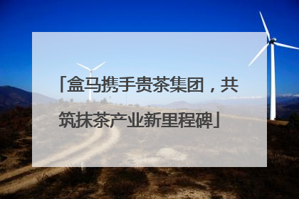 盒马携手贵茶集团，共筑抹茶产业新里程碑