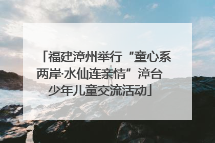 福建漳州举行“童心系两岸·水仙连亲情”漳台少年儿童交流活动