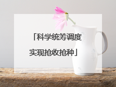 科学统筹调度实现抢收抢种