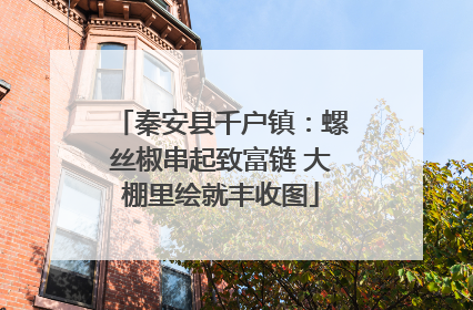 秦安县千户镇：螺丝椒串起致富链 大棚里绘就丰收图