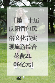 第二十届庆阳香包民俗文化节实现旅游综合花费21.06亿元