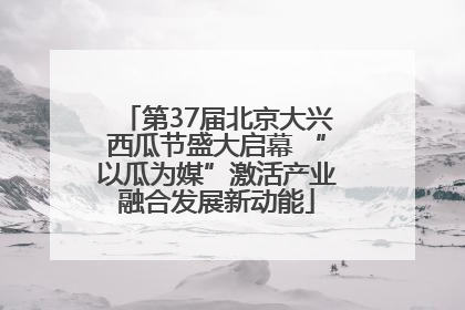 第37届北京大兴西瓜节盛大启幕 “以瓜为媒”激活产业融合发展新动能