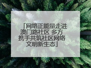 网络正能量走进澳门路社区 多方携手共筑社区网络文明新生态