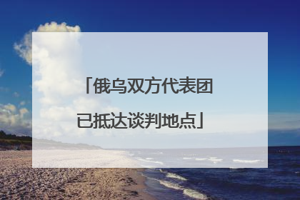 俄乌双方代表团已抵达谈判地点