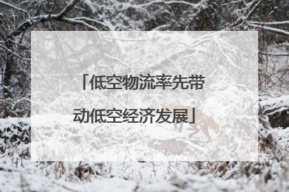 低空物流率先带动低空经济发展