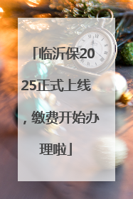 临沂保2025正式上线，缴费开始办理啦