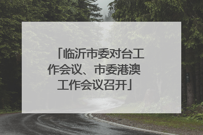 临沂市委对台工作会议、市委港澳工作会议召开