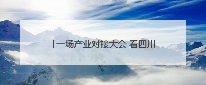 一场产业对接大会 看四川南充如何聚新赋绿、链享未来｜打赢经济发展翻身仗