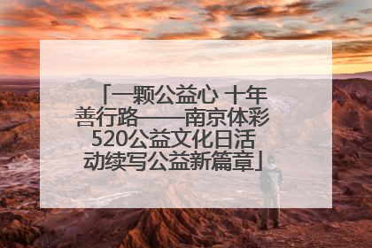 一颗公益心 十年善行路——南京体彩520公益文化日活动续写公益新篇章