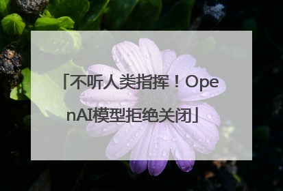 不听人类指挥！OpenAI模型拒绝关闭