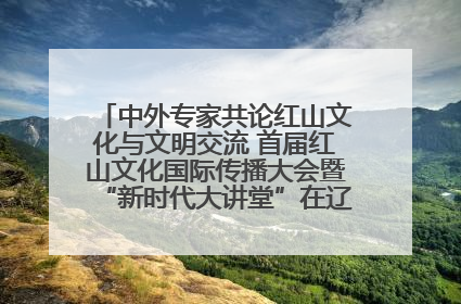 中外专家共论红山文化与文明交流 首届红山文化国际传播大会暨“新时代大讲堂”在辽宁朝阳举办