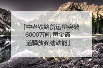 中老铁路货运量突破6000万吨 黄金通道释放强劲动能
