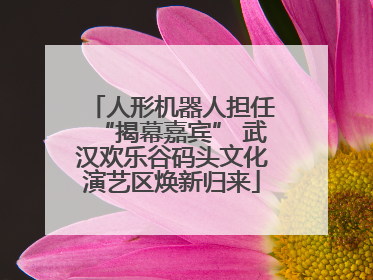 人形机器人担任“揭幕嘉宾” 武汉欢乐谷码头文化演艺区焕新归来