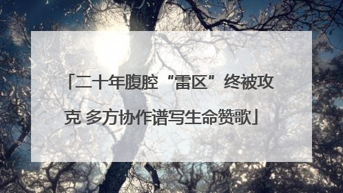 二十年腹腔“雷区”终被攻克 多方协作谱写生命赞歌