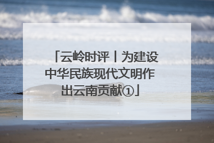 云岭时评丨为建设中华民族现代文明作出云南贡献①