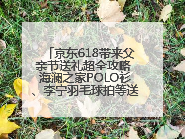 京东618带来父亲节送礼超全攻略 海澜之家POLO衫、李宁羽毛球拍等送到爸爸心坎上
