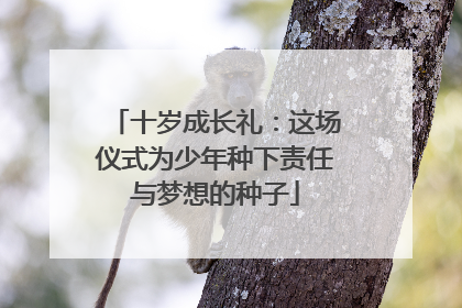 十岁成长礼：这场仪式为少年种下责任与梦想的种子