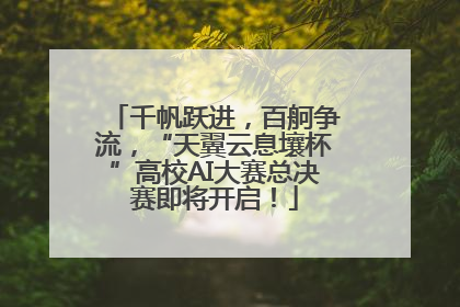 千帆跃进，百舸争流，“天翼云息壤杯”高校AI大赛总决赛即将开启！