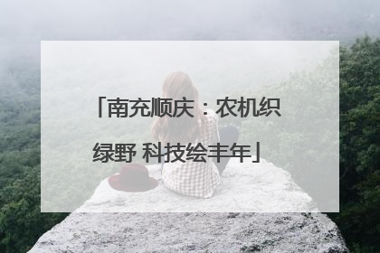 南充顺庆：农机织绿野 科技绘丰年