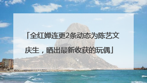 全红婵连更2条动态为陈艺文庆生，晒出最新收获的玩偶