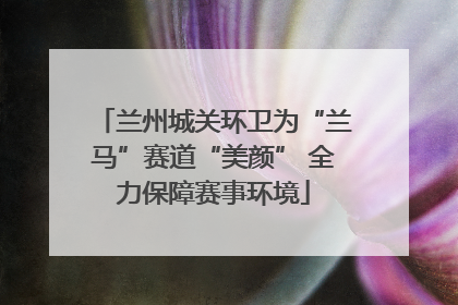 兰州城关环卫为“兰马”赛道“美颜” 全力保障赛事环境