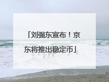 刘强东宣布！京东将推出稳定币