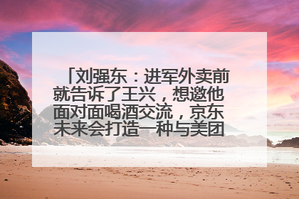 刘强东：进军外卖前就告诉了王兴，想邀他面对面喝酒交流，京东未来会打造一种与美团不同的商业模式
