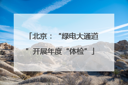 北京：“绿电大通道”开展年度“体检”