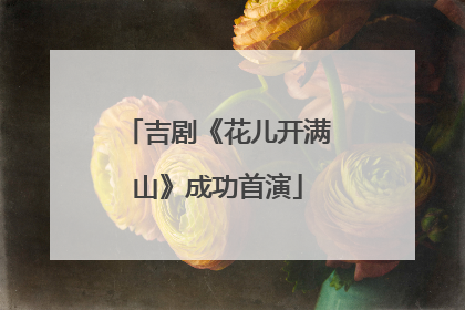 吉剧《花儿开满山》成功首演