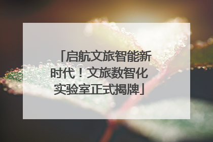 启航文旅智能新时代！文旅数智化实验室正式揭牌