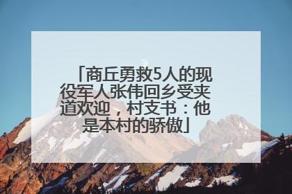 商丘勇救5人的现役军人张伟回乡受夹道欢迎，村支书：他是本村的骄傲