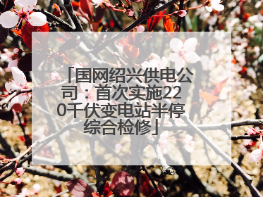 国网绍兴供电公司：首次实施220千伏变电站半停综合检修