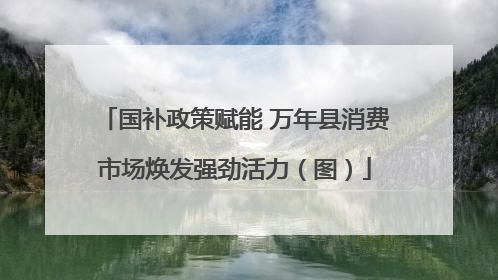 国补政策赋能 万年县消费市场焕发强劲活力（图）